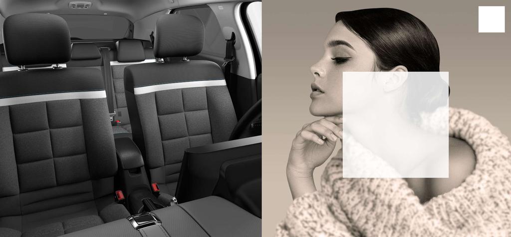 VÄRLDSUNIK CITROËN KOMFORT SÄTEN ADVANCED COMFORT * Nya Citroën C4 Cactus Halvkombi har säten med breda sitsar och ryggstöd, inspirerade av möbeldesign.