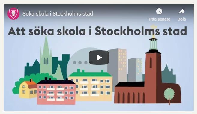 Att söka skola i Stockholms