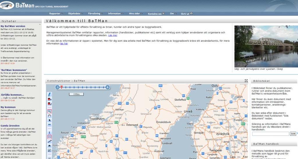 The Swedish Bridge and Tunnel Management System