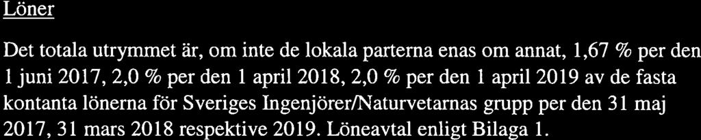 april och 15 maj 2017 Närvarande för: Arbetsgivarparten Maria Möller Orjan Lenrd Kajsa Dahlerus protokollförare Arbetstagarparten