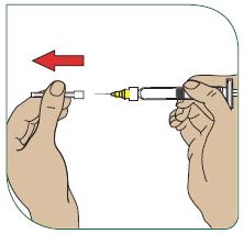 D) Hur du ger injektionen manuellt (för att ge en injektion med ExtaviPro 30G autoinjektor, se användarinstruktionerna som bifogas autoinjektorn) 1