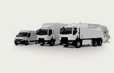 EN GLOBAL KONCERN 2018 STRATEGI ELEKTRIFIERING Ett samlat grepp Renault Trucks serie elektriska lastbilar Som första aktör i branschen meddelade Volvo CE i januari 2019 att man från och med 2020