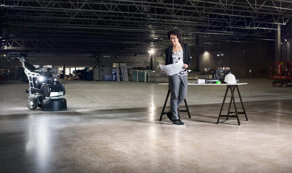Redo för slipning 5 7 dagar efter gjutning SUPER- EKONOMISKT ETT HTC SUPERFLOOR är en mycket kostnads effektiv lösning på kort, medellång och lång sikt.