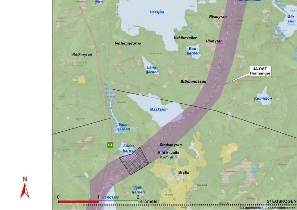 dagens anläggning. Fortsatta fördjupade studier kommer visa hur stor del av befintlig järnväg som kan återanvändas.