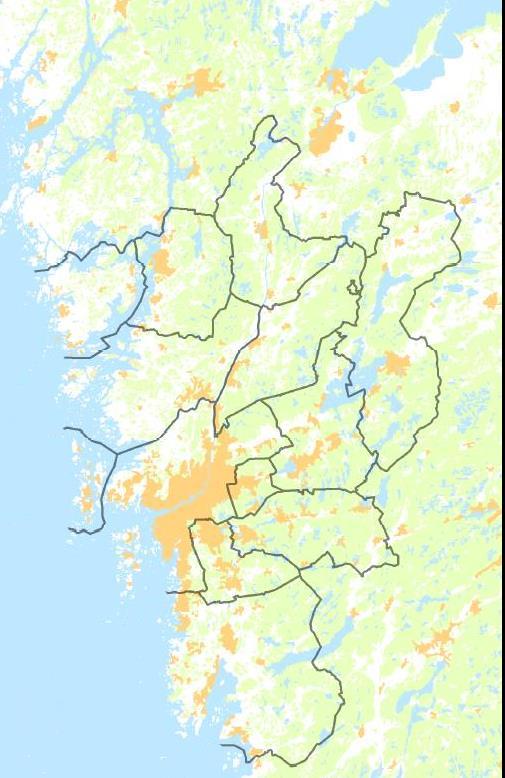 FALLSTUDIE GÖTEBORGSREGIONEN A1: Centraliserad produktion med vatten från Vänern, gemensam driftsorganisation. A2: Centraliserad produktion med vatten från Göta älv, gemensam driftsorganisation.