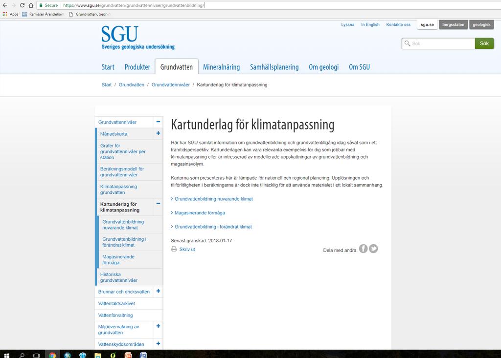 Hur hittar man information? Nya sidor på SGU.