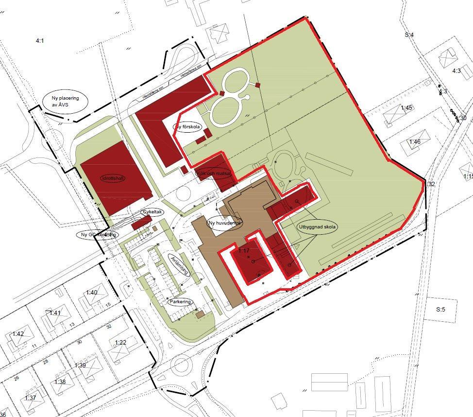 Figur 2: Planförslag skolgården.