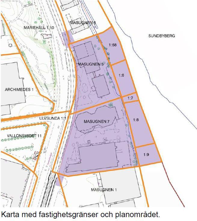 planområde. (sid 4.) 2.