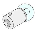 0 m Ändplatta för oval bomarm Cover plate for oval boom