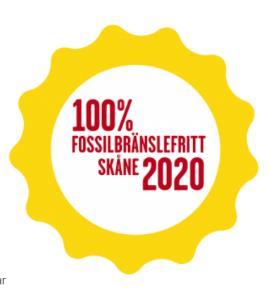 100% fossilfritt Skåne 2020 100 % fossilbränslefritt Skåne 2020 är ett upprop som Friluftsfrämjandet Region Syd skrivit på och som Klimatsamverkan Skåne driver för att få kommuner, organisationer,