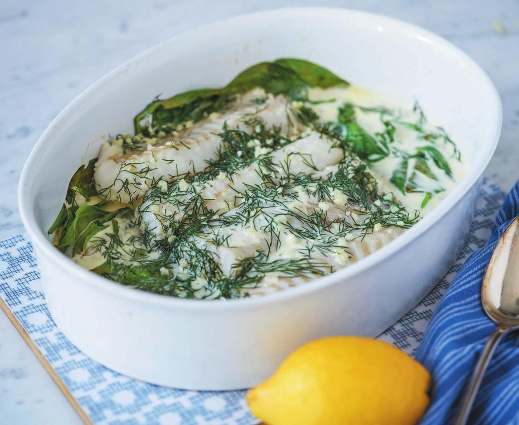 RECEPT 1 35MIN 401kcal/port. Energi från: Fett21g Kolhydrater23g Protein28 Barnens godaste ugnsfisk Fisk i ugn med spenat och grädde.
