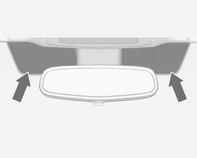 Justera spaken på spegelhusets undersida för att minska bländningen. Bländande ljus från bakomvarande bilar i mörker reduceras automatiskt.