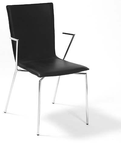 SLIM F1 Slim F1 stol, stålkarmstol och skinnkarmstol Slim F1 stol Insänt tyg. Art. 13118 Pris 2287 kr Insänt skinn. Art. 13119 Pris 2709 kr Tillägg för klädsel.