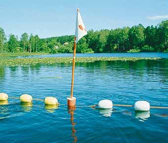 Flaggkäppar flytande Flaggkäpparna tillverkas i två olika höjder.