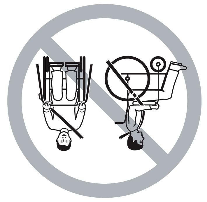 Se till att säkerhetsbältet löper fritt från brukaren till förankringspunkten och att inga delar av fordonet, rullstolen, sitsen eller tillbehören sitter i vägen.