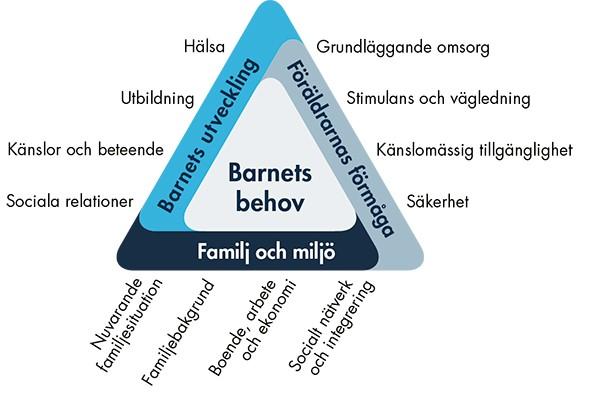 Utvecklingspotential Bedömning av utfallet av en intervention Barnet Barnets utveckling bedöms i relation till förälderns förmåga, familj och miljö Barnets beteende kan bli bl a ett utgångsmått för