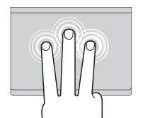 Cortana 个人助理 四根手指点击用四根手指在轨迹板上的任意位置点击以打开操作中心