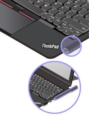使用 ThinkPad X1 Tablet Thin Keyboard Gen 2 笔架存放笔 ThinkPad X1 Tablet Thin Keyboard Gen 2