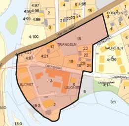 1 BAKGRUND OCH UPPDRAG Östra Göinge kommun prövar att upprätta en ny detaljplan över kv Triangeln och kv Lejonet i Knislinge.