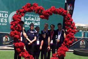 Rebecca Lövgren tog guld och silver vid Special Olympics World Summergames Den 7:e mars startade vi resan mot det stora äventyret i Förenade Arabemiraten, nämligen Special Olympics World Summergames