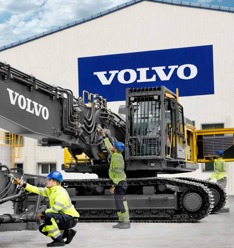 Specialbyggd för rivning Volvos rivningsutrustning med lång räckvidd tillverkas i Volvos branschledande