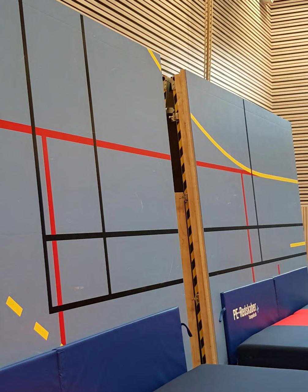 79 Idrottshallen i den nya Vikingaskolan är särskilt utformad för gymnastik