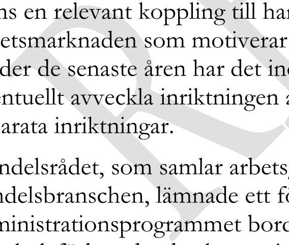 administrationsprogrammet med anledning av ett regeringsuppdrag givet i regleringsbrev 2018-06-27. Alla förslag gäller under förutsättning att regeringen fattar nödvändiga beslut.
