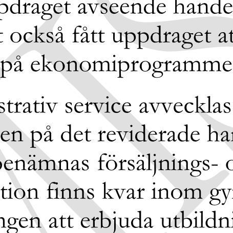 Handelsrådet lämnade ett förslag till gymnasieutredningen om att handels- och administrationsprogrammet borde ersättas av en yrkesinriktning med handelskurser på det högskoleförberedande