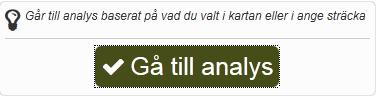 Systemet ritar ut sträckan mellan start och slut. g. Nu är knappen Gå till analys aktiv. Klicka på den och du får fram ett nytt fönster med grafer. Du kan byta riktning när en sträcka ritats ut.