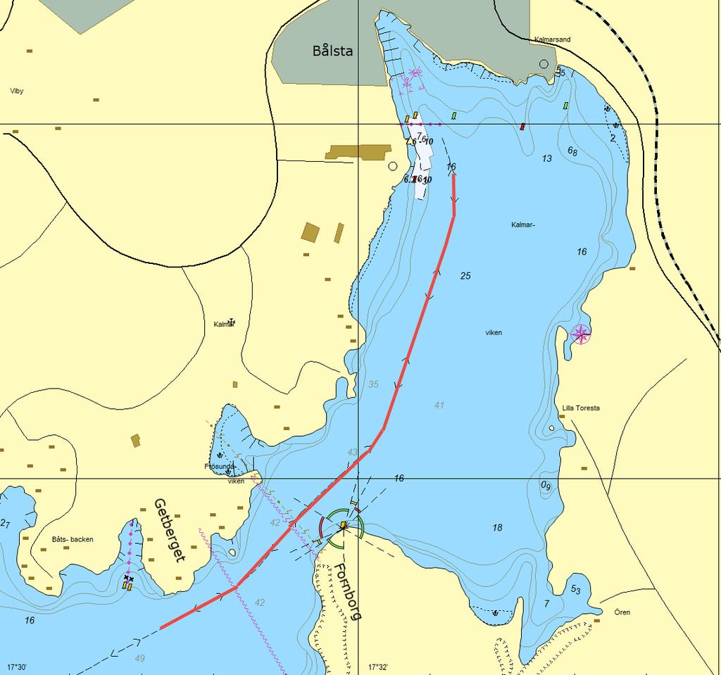 1 Inledning DHI har uppdrag att uppskatta storleken på svallvågor och propellerströmmar från Cementas fartyg, under gång, som trafikerar Kalmarviken i farleden från Getberget in till Bålsta hamn.