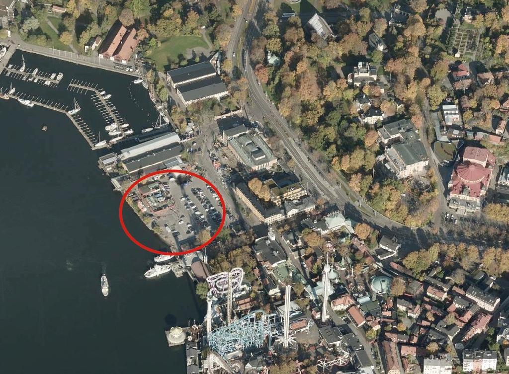 Sida 4 (17) Bakgrund Norr om Gröna Lund finns ett område som idag nyttjas som parkeringsplats. Ett planarbete för att utvidga Gröna Lund på denna plats påbörjades 1999 men lades ner 2015.