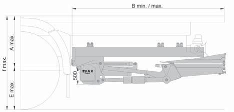 Platformsystem Højde Bredde Vægt ved platformbredde 2400 mm