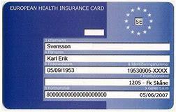 EU-kort European Health Insurance Card Om du ska resa till de nordiska