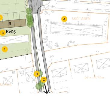 PLANBESKRIVNING 29 (51) Av bullerutredningen framgår att den dygnsekvivalenta ljudnivån överskrider Leq 55 dba för byggnaderna inom kv 05, 06 och 20.