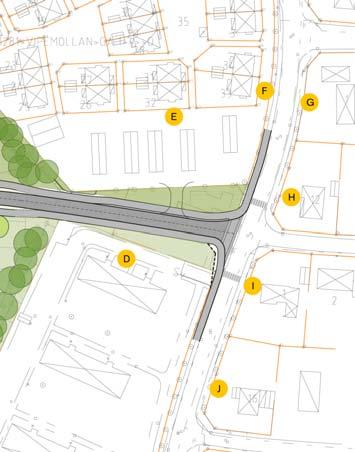 För byggnader med trafikbullernivåer på högst Leq 55 dba vid fasad kan valfria planlösningar väljas.