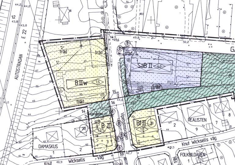 PLANBESKRIVNING 48 (51) Utdrag ur Detaljplan L 691 Grönstruktur- och naturvårdsprogrammet (GSNVP) Hardebergaspåret är utpekat som ett gång- och cykelstråk med särskild betydelse för rekreation.