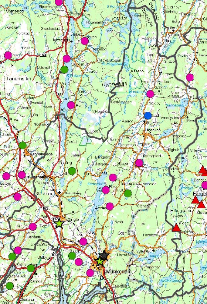 Bilaga 26 Bild, Biogas potential Munkedals kommun Diagram 2, Munkedals kommun (MWh) Hush.