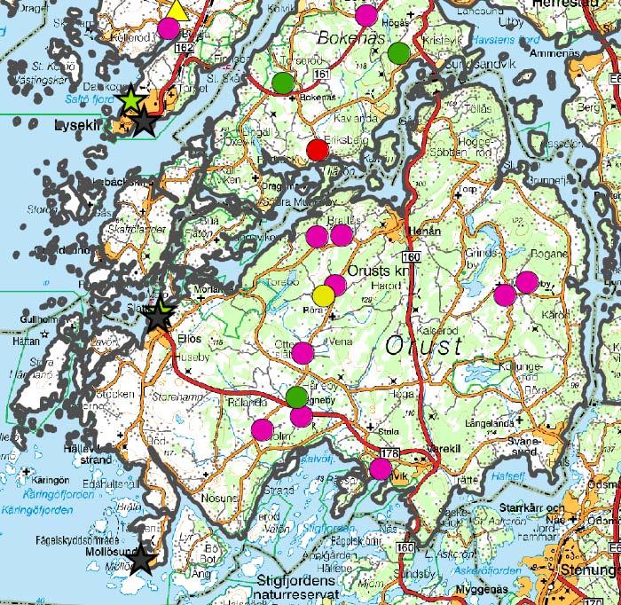 Bilaga 28 Bild, Biogas potential Orust kommun Diagram 2, Orust kommun (MWh) Organiska restprodukter,