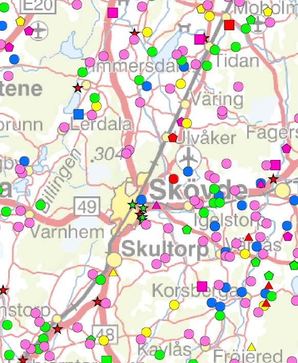 Bilaga 31 Bild, Biogas potential Skövde kommun Diagram 2, Skövde kommun (MWh) Hush.