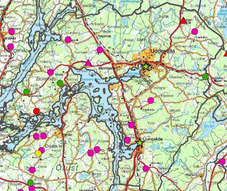 Bilaga 43 Bild, Biogas potential Uddevallas kommun Diagram 2, Uddevallas kommun (MWh) Hush.