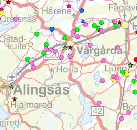 Bilaga 46 Bild, Biogas potential Vårgårda kommun Diagram 2, Vårgårda kommun (MWh) Organiska restprodukter, industri; 2