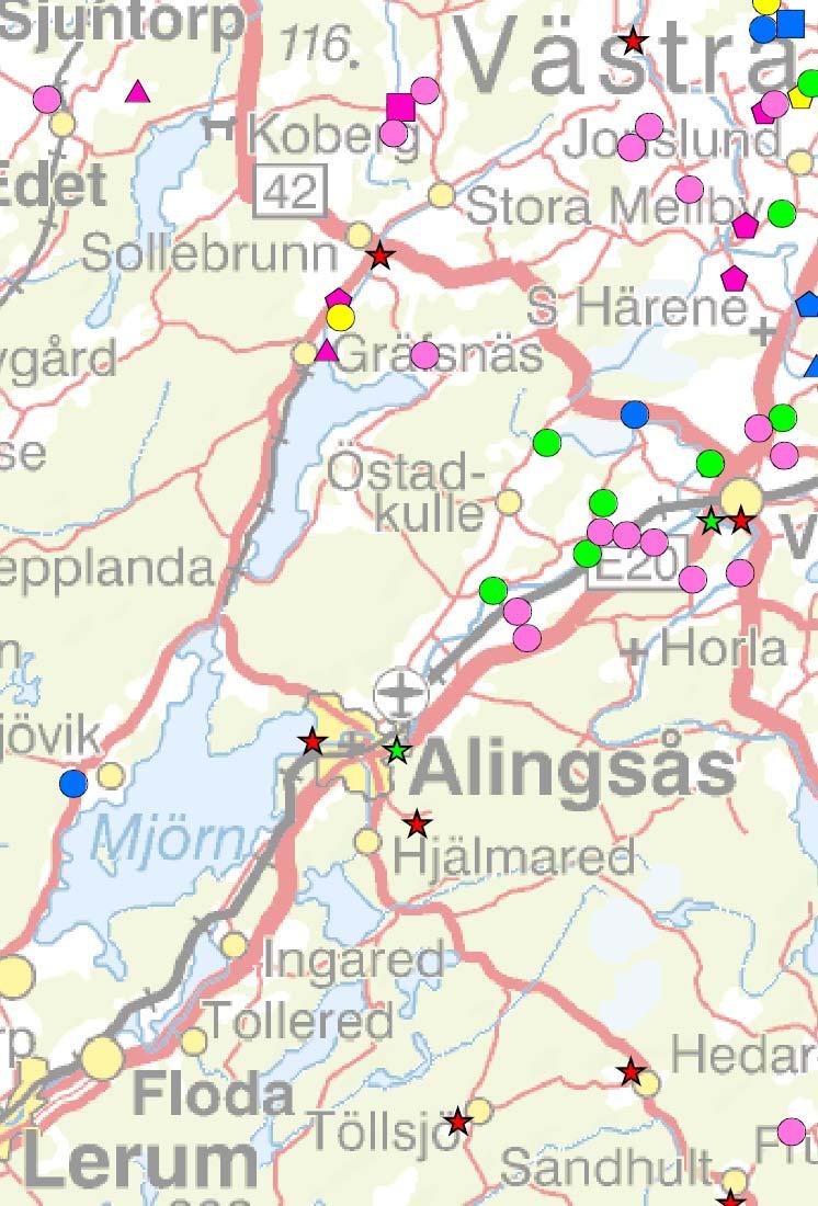 Bilaga 2 Bild, Biogas potential Alingsås kommun Diagram 2, Alingsås kommun (MWh) Organiska restprodukter, industri