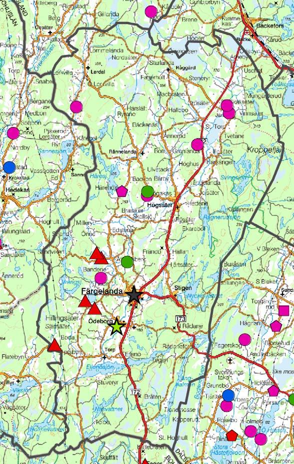 Bilaga 9 Bild, Biogas potential Färgelanda kommun Diagram 2, Färgelanda kommun (MWh) Hush.