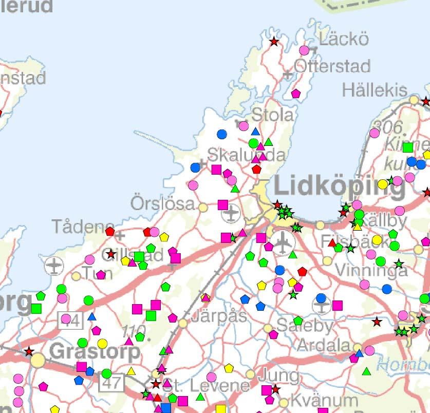 Bilaga 20 Bild, Biogas potential Lidköping kommun Diagram 2, Lidköping kommun (MWh) Organiska restprodukter, industri; 49