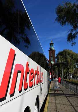 Vi ordnar din resa På Interbus utför vi alla typer av busstrafik, från transporter till olika