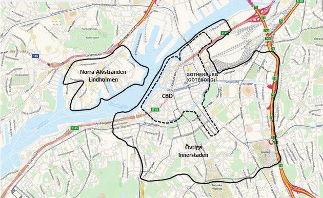 Marknadshyresnivåer, Göteborg Kontor (kr/kvm)