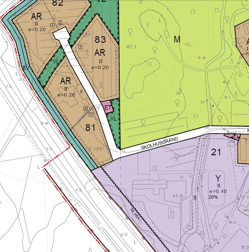 9 4.4 Gällande detaljplan Detaljplanområdet är en del av Sandsund detaljplan som godkändes av kommunfullmäktige i maj 2015.