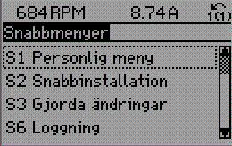 . Så här programmerar du.1.7. Funktioner för knappen Quick Menu När du trycker på [Quick Menu] visar listan de olika områden som ingår i snabbmenyn.