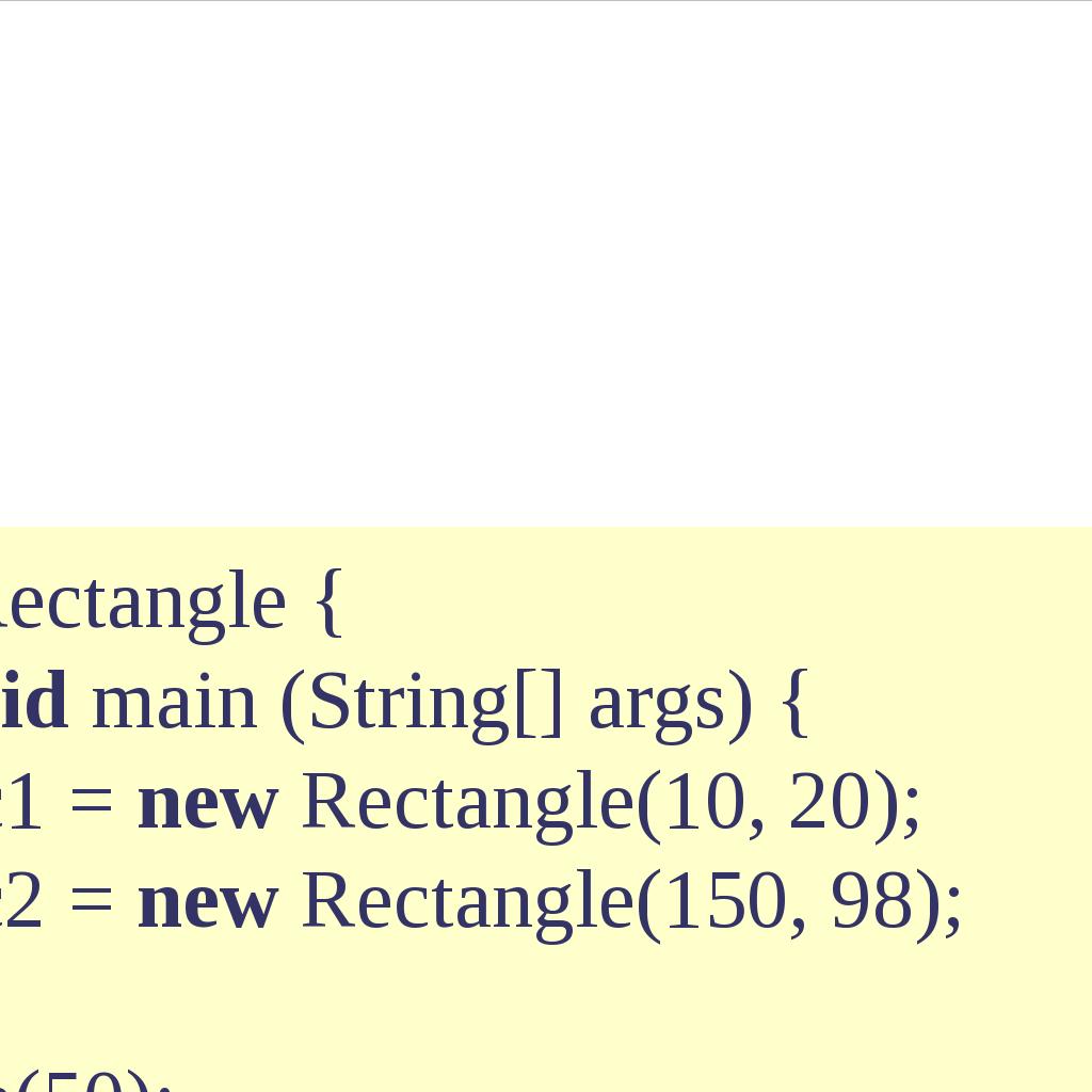 nedanstående deklarationer Integer