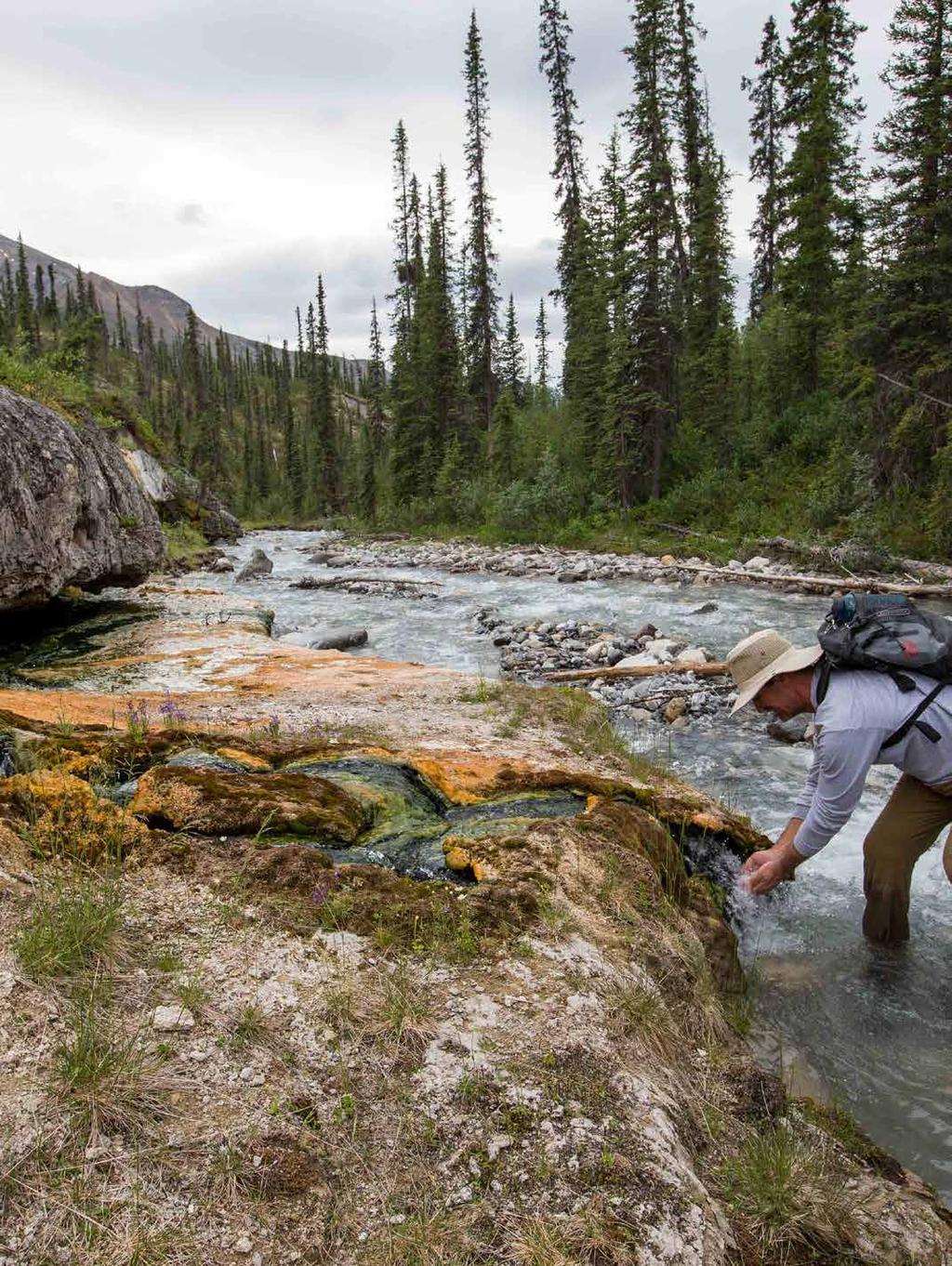 HOW FAR IS TUFA? Grizzly Bear Hot Springs The moment you see it, you know it s special. Grizzly Bear hot springs is a delicate and beautiful spring located on a tributary of the Broken Skull River.